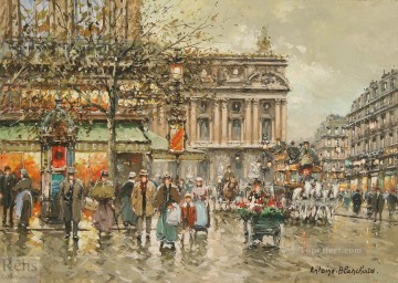 AB l opera caf de la paix Parisian Oil Paintings